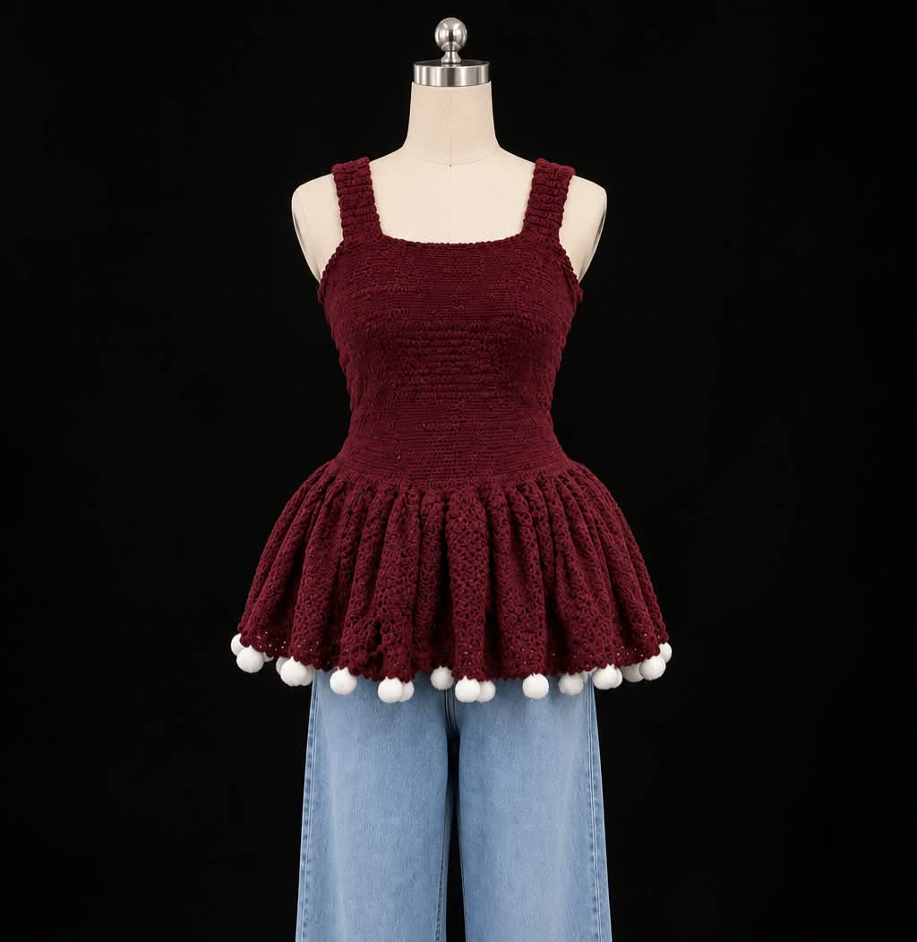 crochet bouquet dress